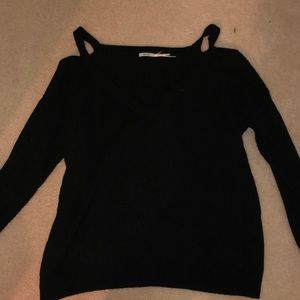 Black knit sweater